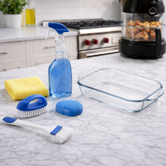 Combo EasyCrunch™: Bandeja de Cristal + Kit de Limpieza